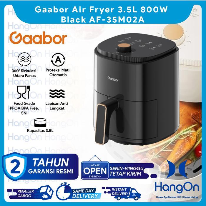 PROMOGaabor Air Fryer 3.5L Mesin Penggorengan Tanpa Minyak Low Watt Multifungsi Serbaguna AF35M Seri