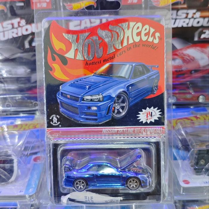 Hotwheels Nissan Skyline GT-R BNR34 RLC Biru Blue Red Line Club Ultra Rare