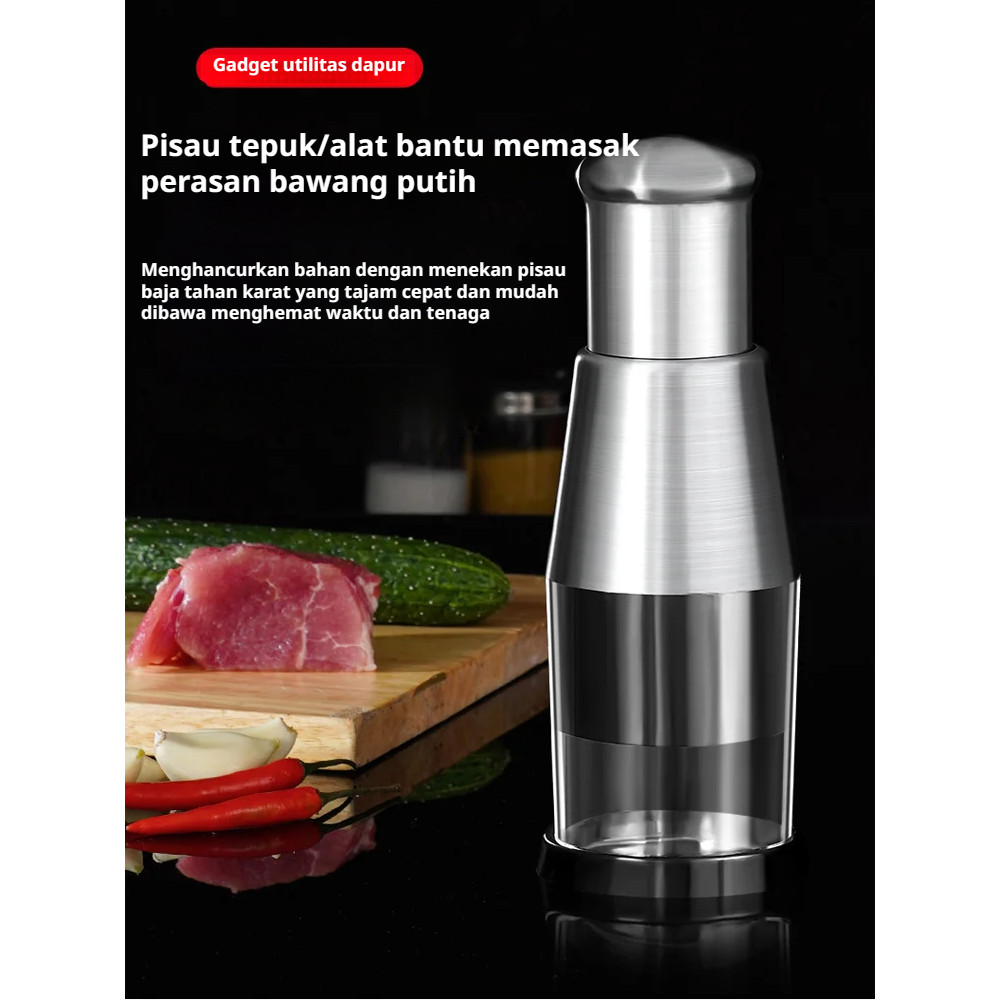 Pemotong Bawang Putih Rumah Pisau Pemotong Bawang Putih Multifungsi Pemotong Sayur Baja Tahan Karat