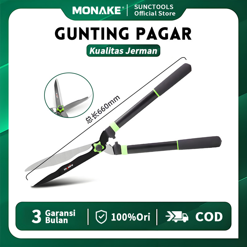 JERMAN MONAKE Top Gunting Potong Rumput 55cm-75cm (COD) Gunting Dahan Alat Pemotong Rumput Ranting T