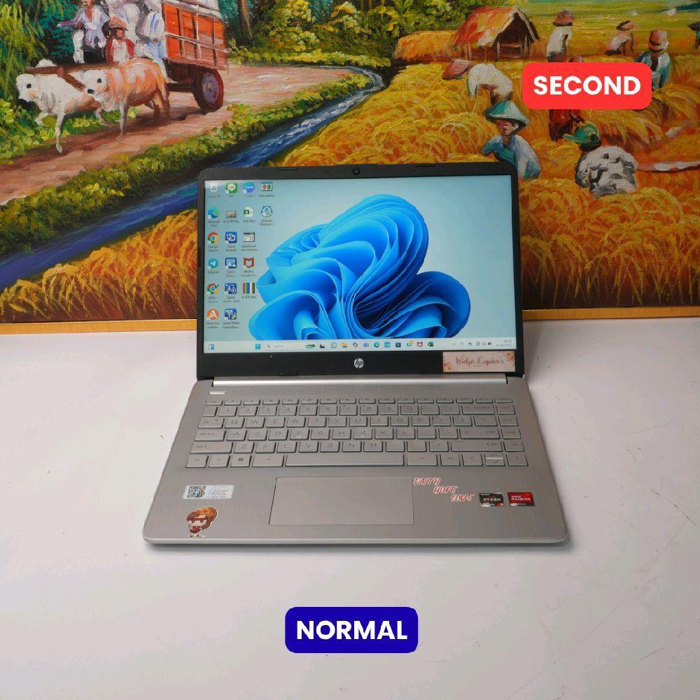 HP LAPTOP 14S-fq1xxx AMD Ryzen 5 5500U 8 GB (14") LAPTOP SECOND ORIGINAL SINAR MUTIARA CELL