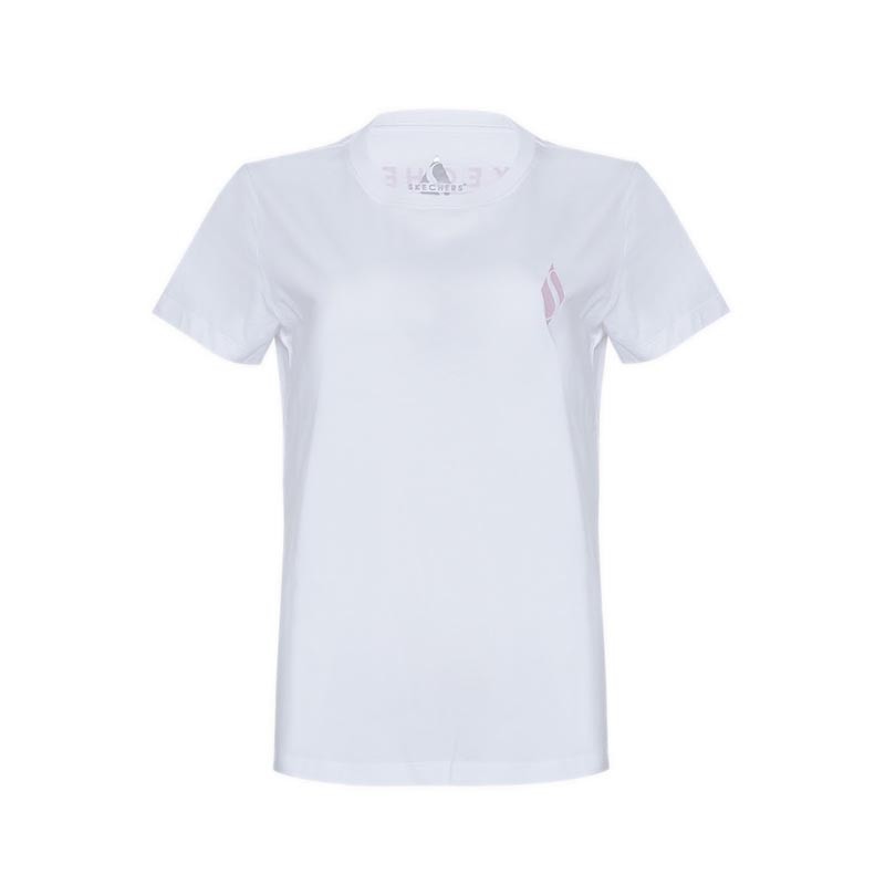 SKECHERS WOMEN T-SHIRT - WHITE