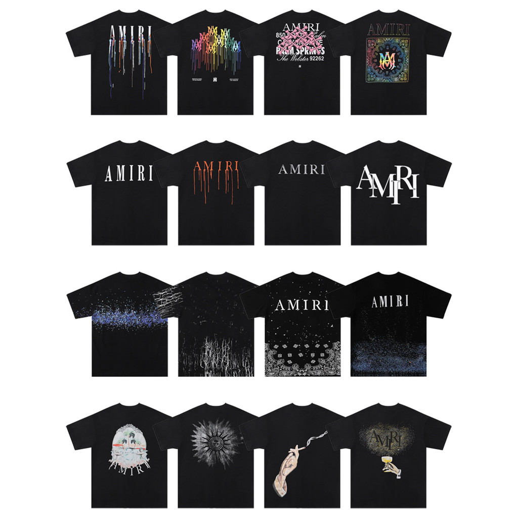 2025Early Autumn American High Street Style AMIRI Men's and Women's T T-shirt AMIRI Outdoor Casual L