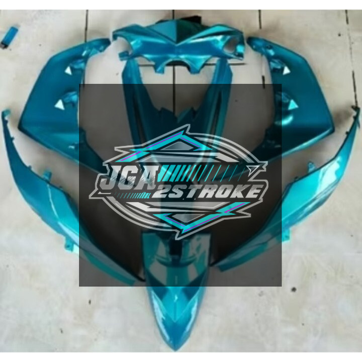 COVER BODY HALUS YAMAHA MIO M3 MIO Z 125 FULLSET BODI SET MIO Z MIO M3 MIO 125 WARNA BIRU MUDA