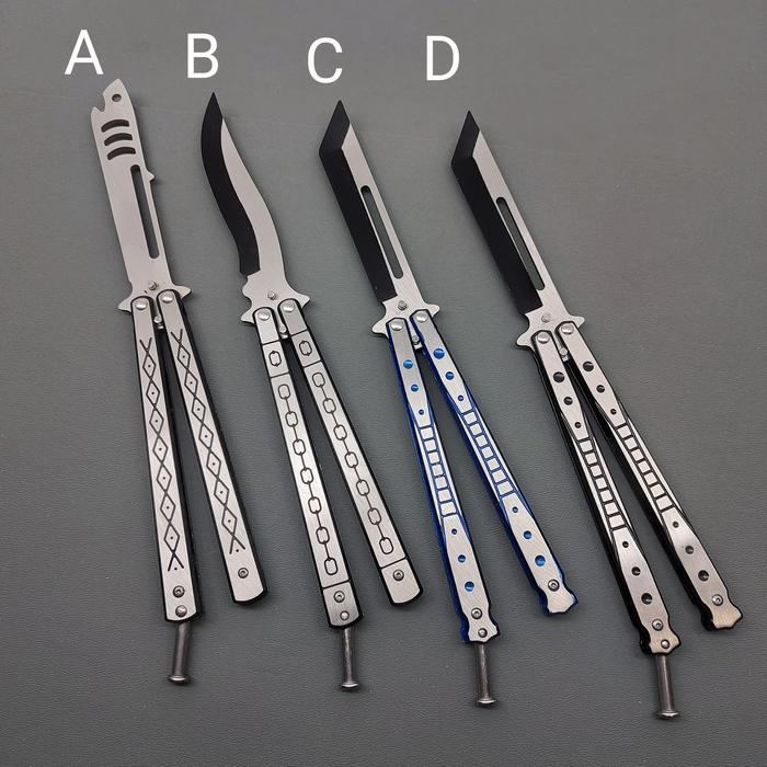 Balisong Trainer Steel Handle Butterfly Knife