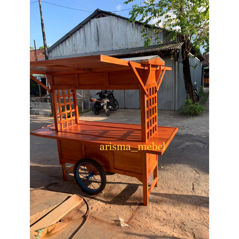 Arisma Gerobak Angkringan Kanopi Jepang Murah , Gerobak Angkringan Kekinian, Gerobak Angkringan Kano
