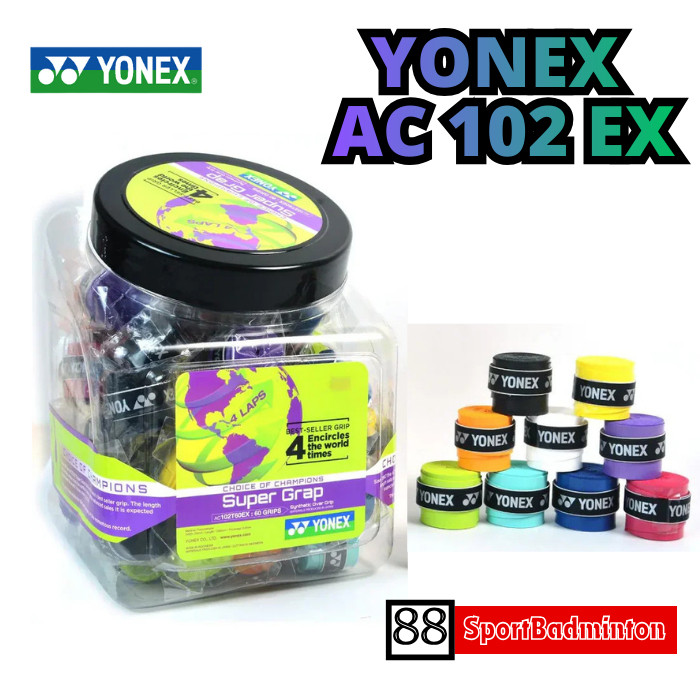Yonex Grip AC 102 EX / Wet Super Grap - Grip Karet Grip Raket Badminton Tennis Original Yonex