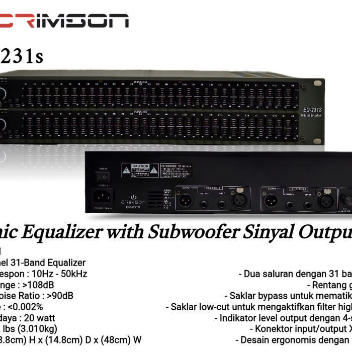 EQUALIZER CRIMSON 231 ORIGINAL