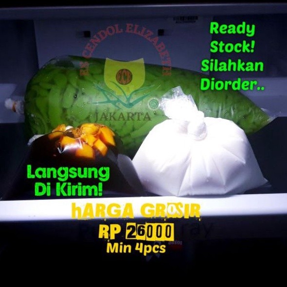 Ready Es Cendol Elizabeth Paket Komplit Rasa Durian