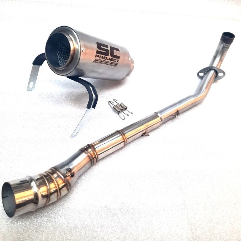 Knalpot SC PROJECT gp1 supra 110 125 vega jupiter z revo blade grand shogun smash C70 kharisma dll