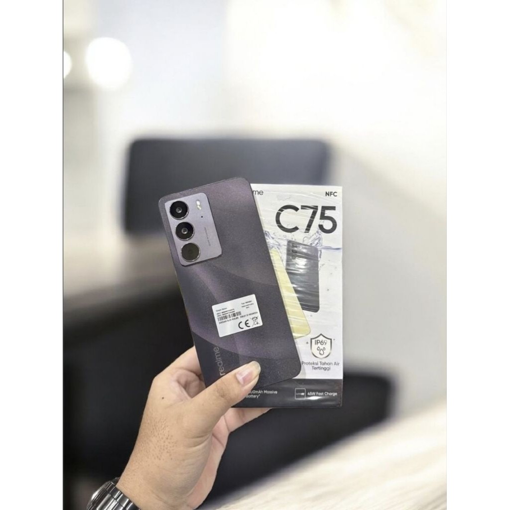 realme c75 versi ram8 256gb dan ram8 128gb hp second original lengkap ya