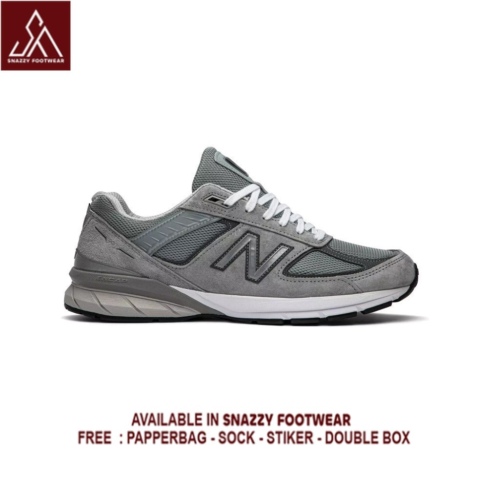 Sepatu Sneakers New Balance 990 V5 Grey 100% Original Unisex