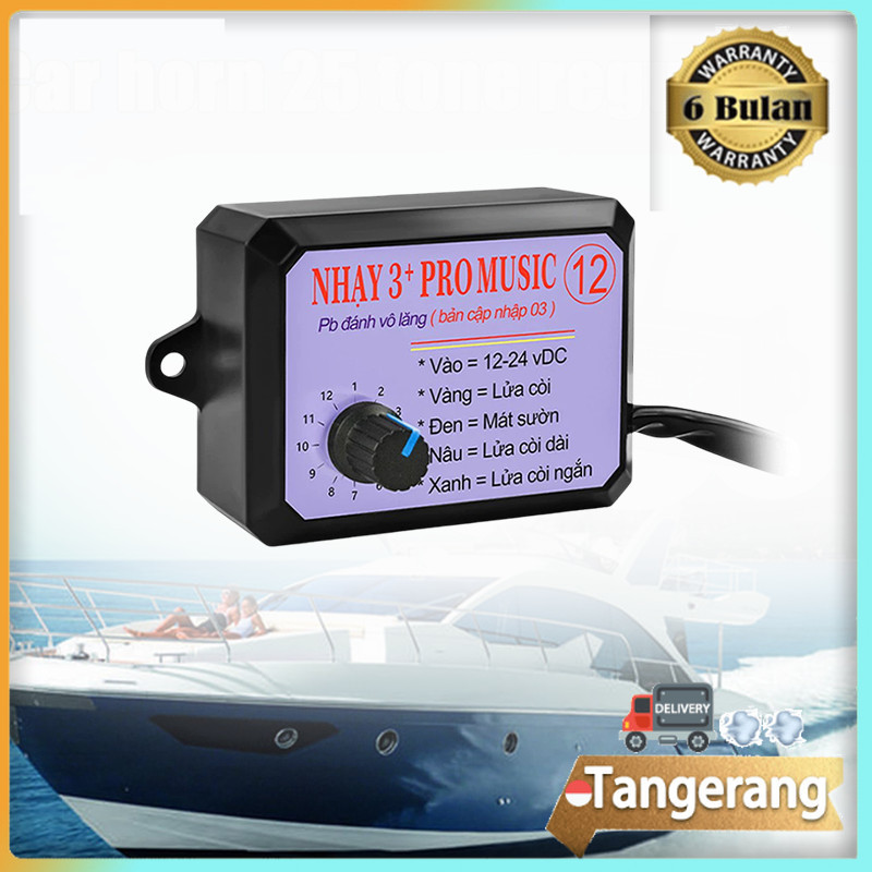 Modul Relay Klakson Putus-Putus 12 Nada 12/24v Pengontrol Speaker