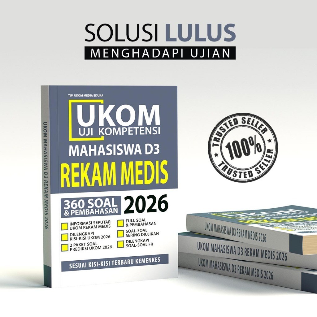 Buku UKOM D3 REKAM MEDIS 2026 - UKOM REKAM MEDIS 2026 - Uji Kompetensi Rekam Medis 2026 - Media Eduk