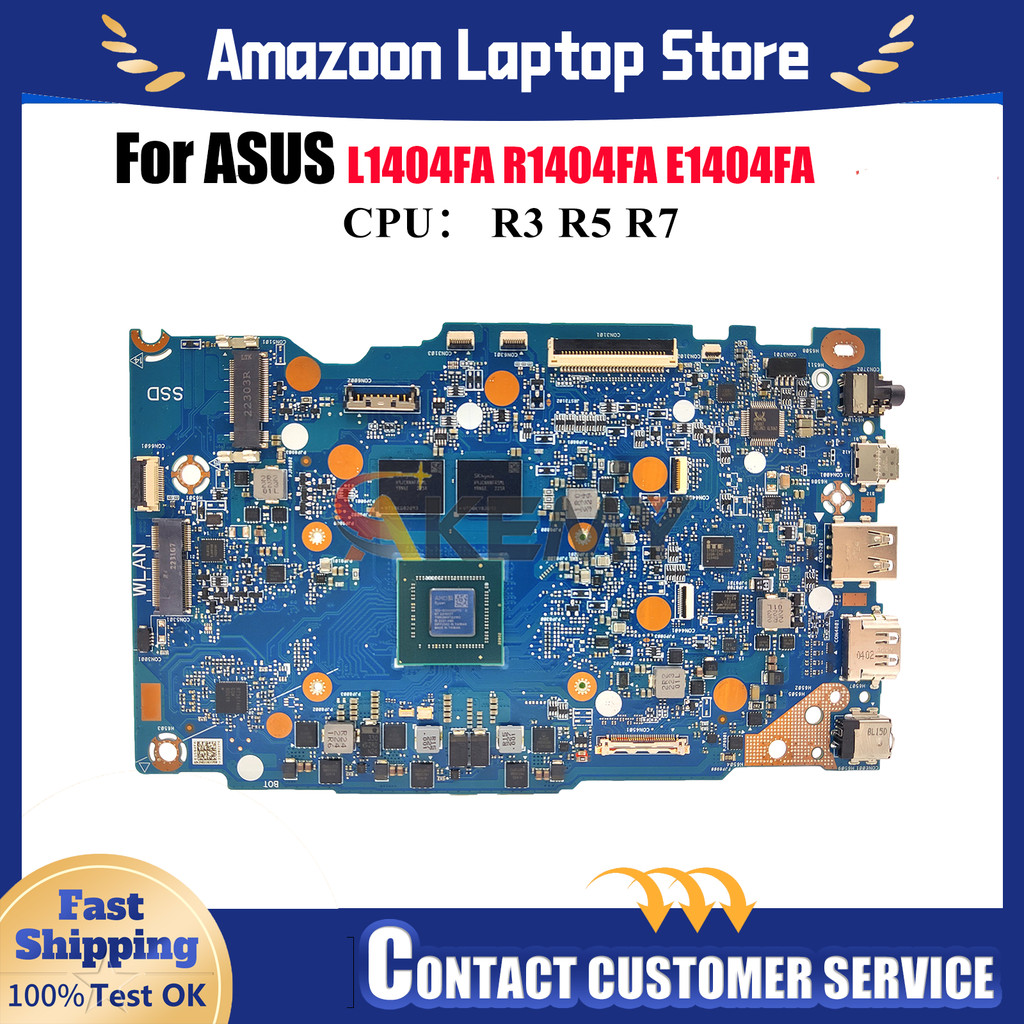 E1404FA Laptop Motherboard For ASUS EeeBook E14 L1404FA E1404F R1404FA E1404FA Mainboard W/ R3 R5 R7