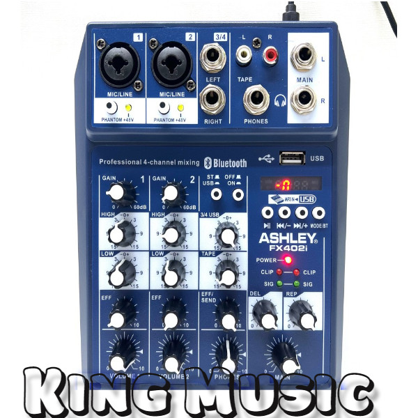 Mixer Ashley FX 402 i Original Bluetooth Ashley FX402i - 4 Channel