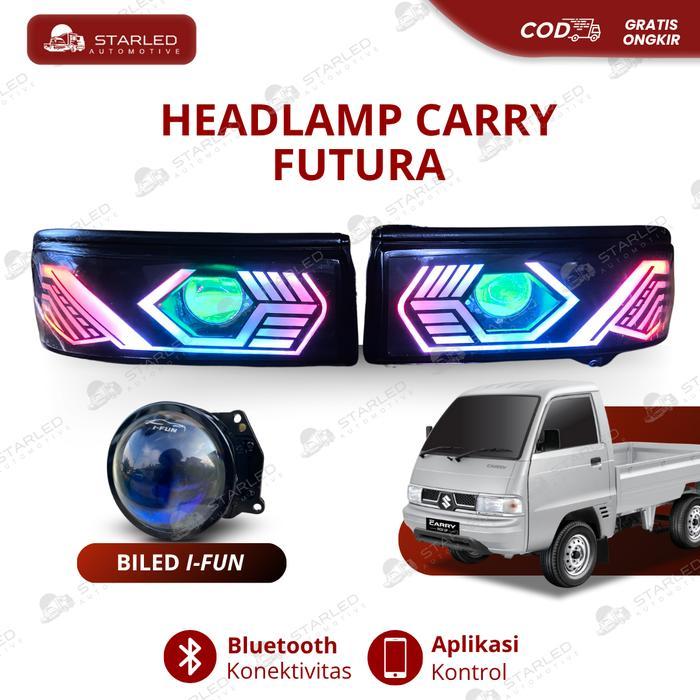 Headlamp Suzuki Futura Carry Injection New Merk CPU Sepasang Headlamp Custom RGB Set Biled