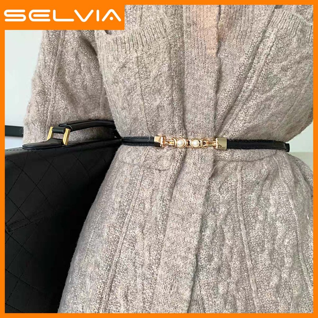 Selvia Sabuk Ikat Pinggang Wanita Adjustable Gaya Kekinian Tali Pinggang Baju dan Celana Fashion Tre