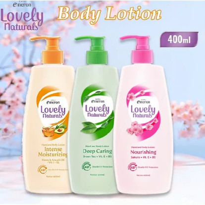 HEMAT 3PC Emeron Lovely Hand and Body Lotion|| Emeron Lovely Jumbo 400 ml Hand & bodylotion lovely N
