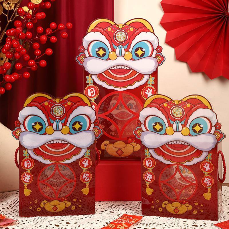 Box Hampers Bening Imlek/ Box Tenteng Mika Barongsai Imlek/ Box Mika Hampers Imlek New Year Chinese