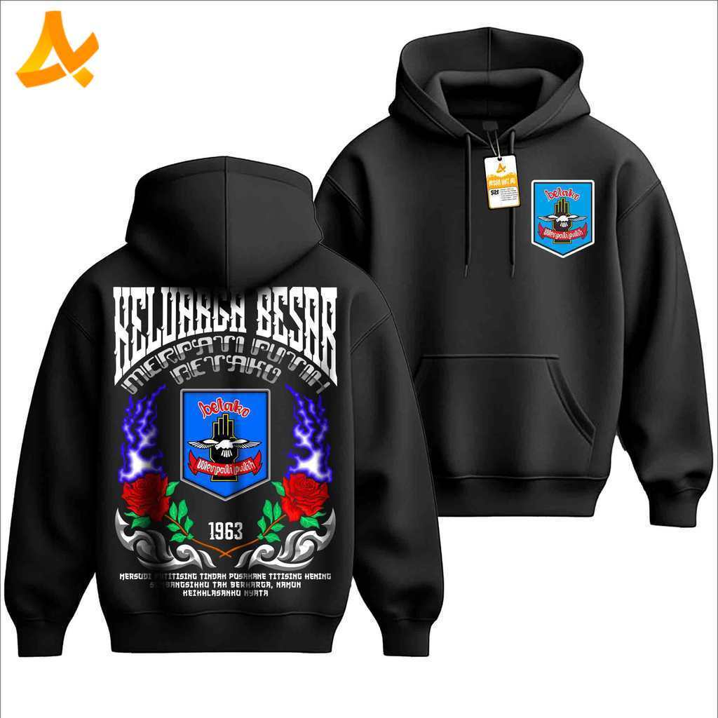 JAKET HOODIE MERPATI PUTIH BETAKO 1963 Terbaru | Atasan Distro Kaos Silat MP Merpati Putih