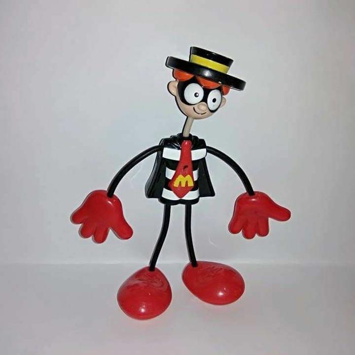 Grimace Birdie Hamburglar Ronald Set 4 Bendable Happy Meal MC Donalds TaO 