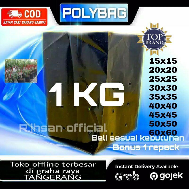 Polybag Tanaman 1 kg Tebal Polybag Bibit Sayuran Buah