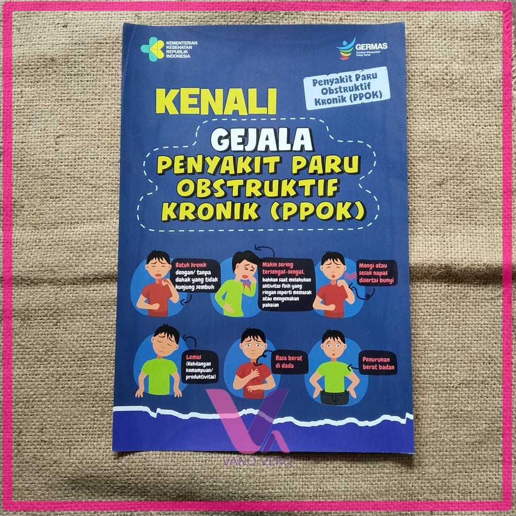 POSTER PENYAKIT PARU OBSTRUKTIF KRONIS - POSTER PPOK - GEJALA DAN KENALI PPOK - POSTER KESEHATAN