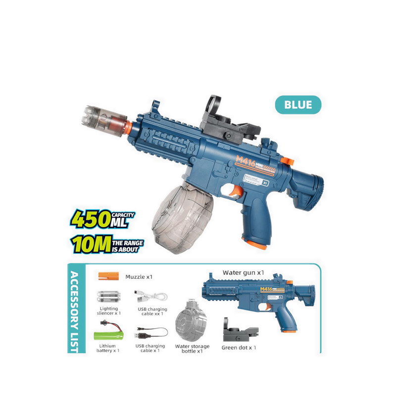Playtime Fun M416 Electric Water Gun Blue - PFNCPS306481