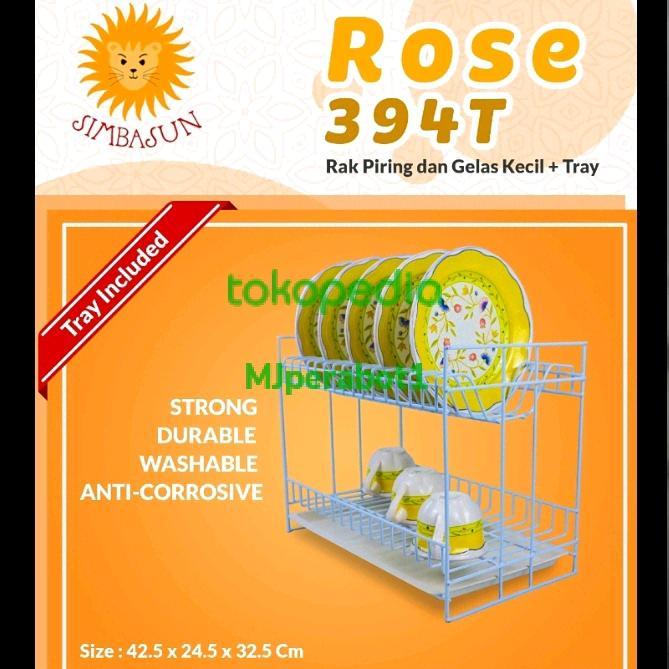 Rak Piring Susun 2 Rose 394 T/ Rak Piring & Tray - 394 Tray