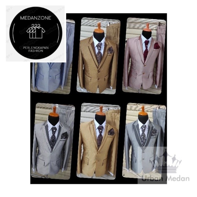 1 stel JAS dngn CELANANYA (size S M L XL XXL) jas formal Pria Jas wedding Jas murah Jas almamater