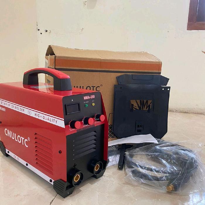 MESIN LAS MMA 250A 1 PHASE CNULOTC MESIN LAS 250 AMPERE SMAW STIK LAS LISTRIK INVERTER