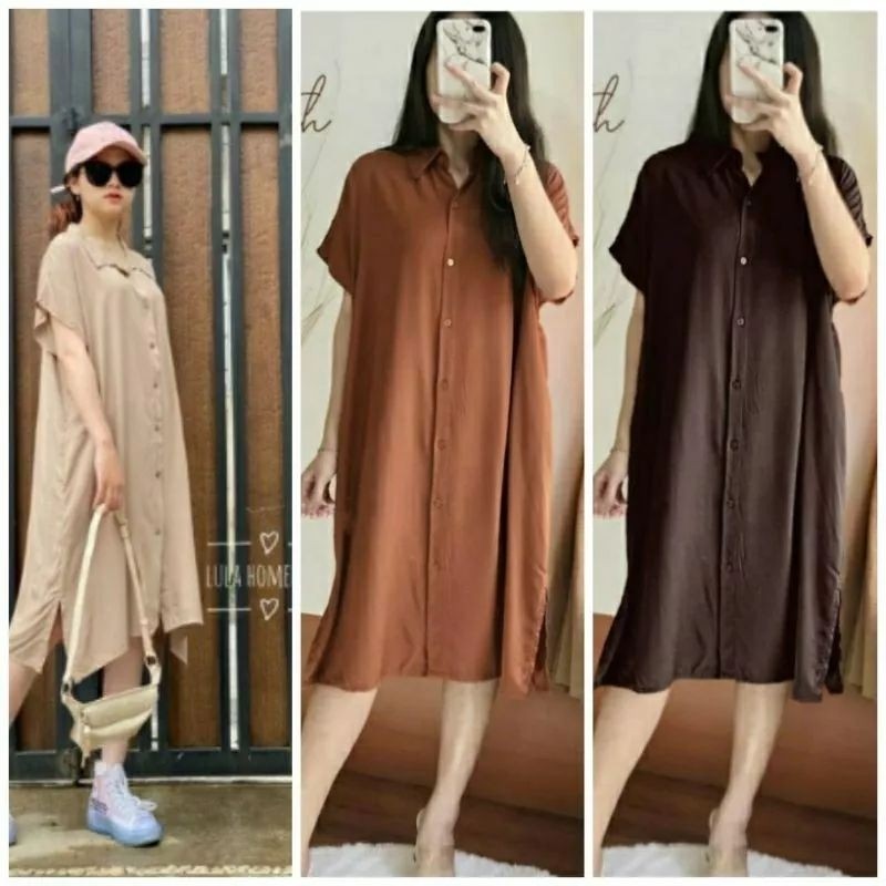 DASTER POLOS FULL KANCING DEPAN RAYON BUSUI VIRAL