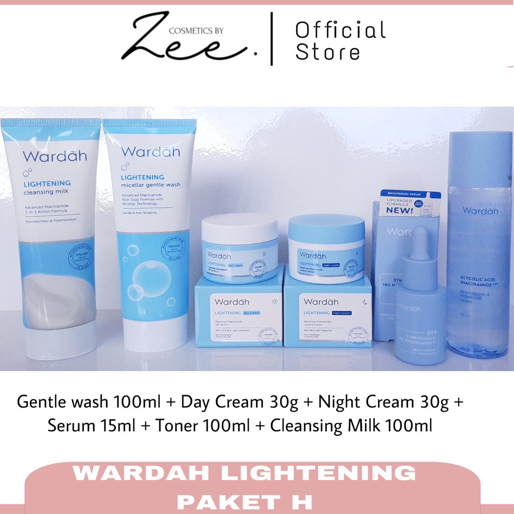 Wardah Lightening Series | Wardah paket lengkap | wardah paket lightening