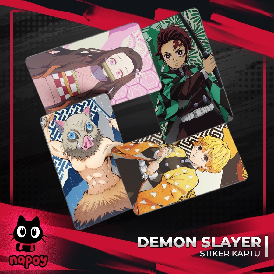 Stiker Sticker Kartu Atm Skin Card Anime Demon Slayer