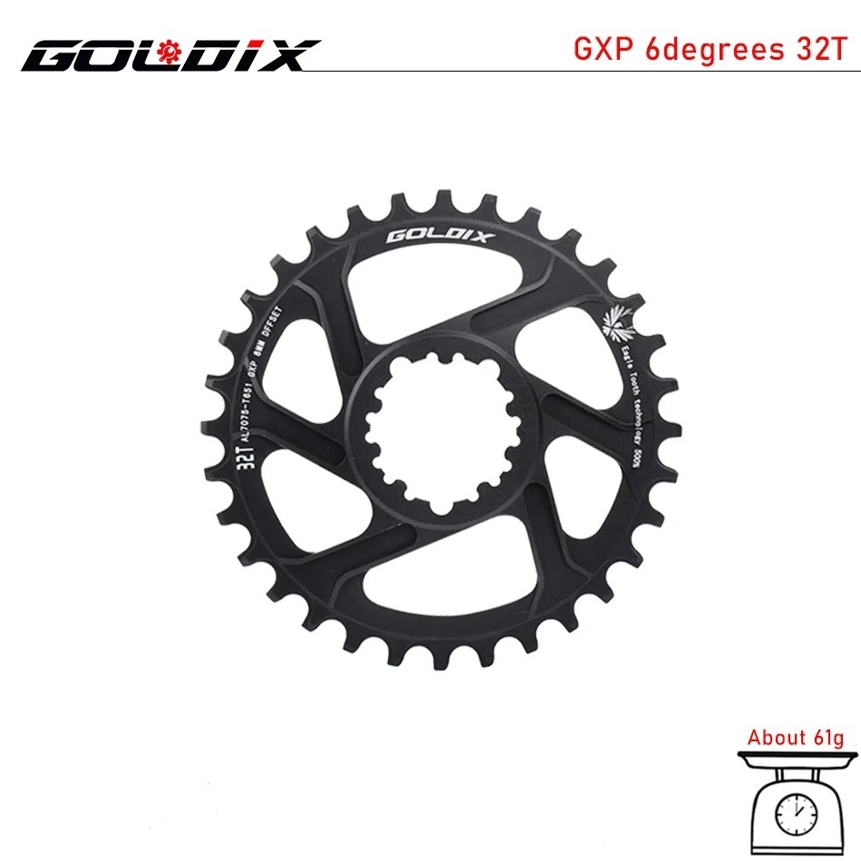 GOLDIX MTB  Bicycle Chainring Narrow Wide Mountain Bike Chainwheel 30T 32T 34T 36T 38T For SRAM  XX1