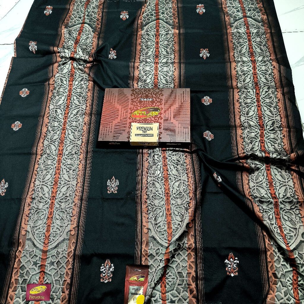 Sarung Atlas Premium 790 Jacquard Songket – Motif Eksklusif, Lembut & Berkelas sarung atlas seri hit
