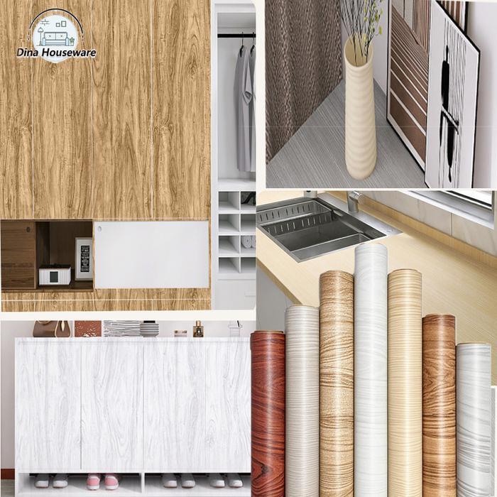 Stiker Dapur Anti Minyak - Untuk Meja/Kompor - Motif Marmer 60cmx3M, Perekat Otomatis - Gray Heartwo