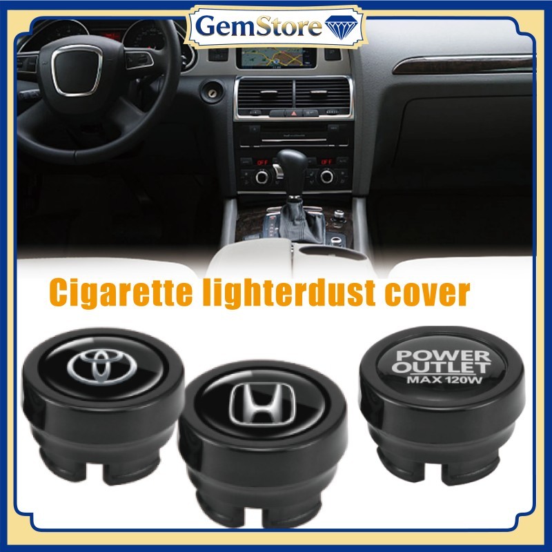 ​​Tutup Soket Charger Pemantik Listrik Mobil Universal dengan LOGO untuk Honda Toyota Perlindungan P