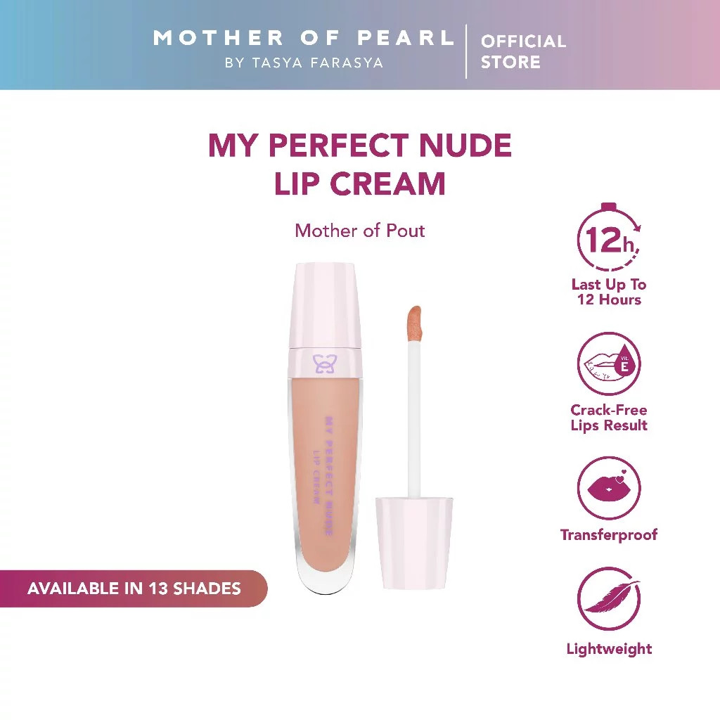 MOP - My Perfect Nude Lip Cream Transferproof 12 Jam