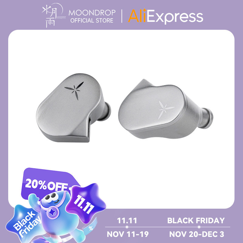 MOONDROP LAN HIFI Earphone Wired Earbuds IEM 0.78mm beryllium-plated dome composite aphragm Detaable