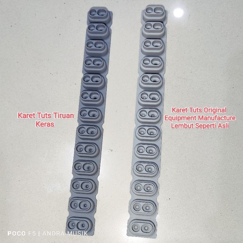 Karet Tuts Keyboard Technics KN24 Kn 26 Original OEM untuk KN720 920 930 1400 1500 1600 2400 2600 dl