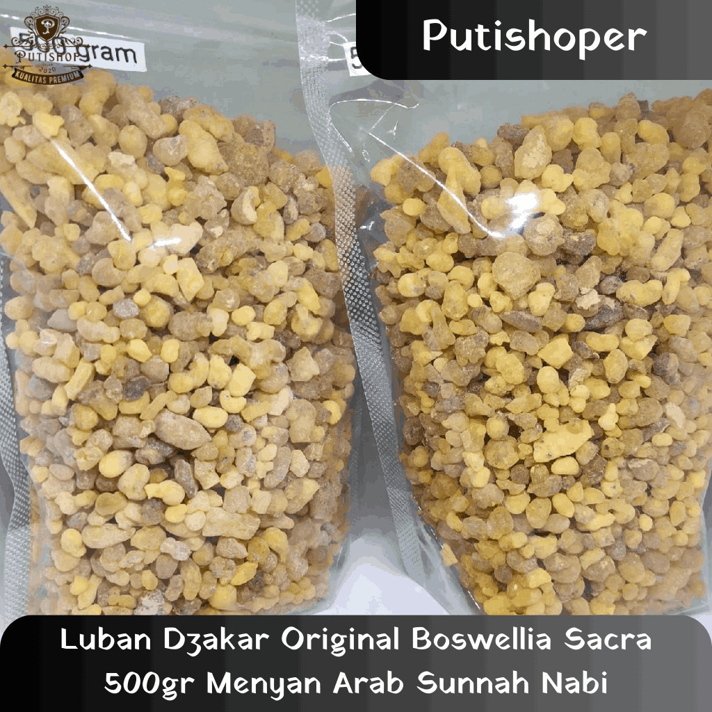 Luban Dzakar Original Boswellia Sacra 500gr Menyan Arab Sunnah Nabi