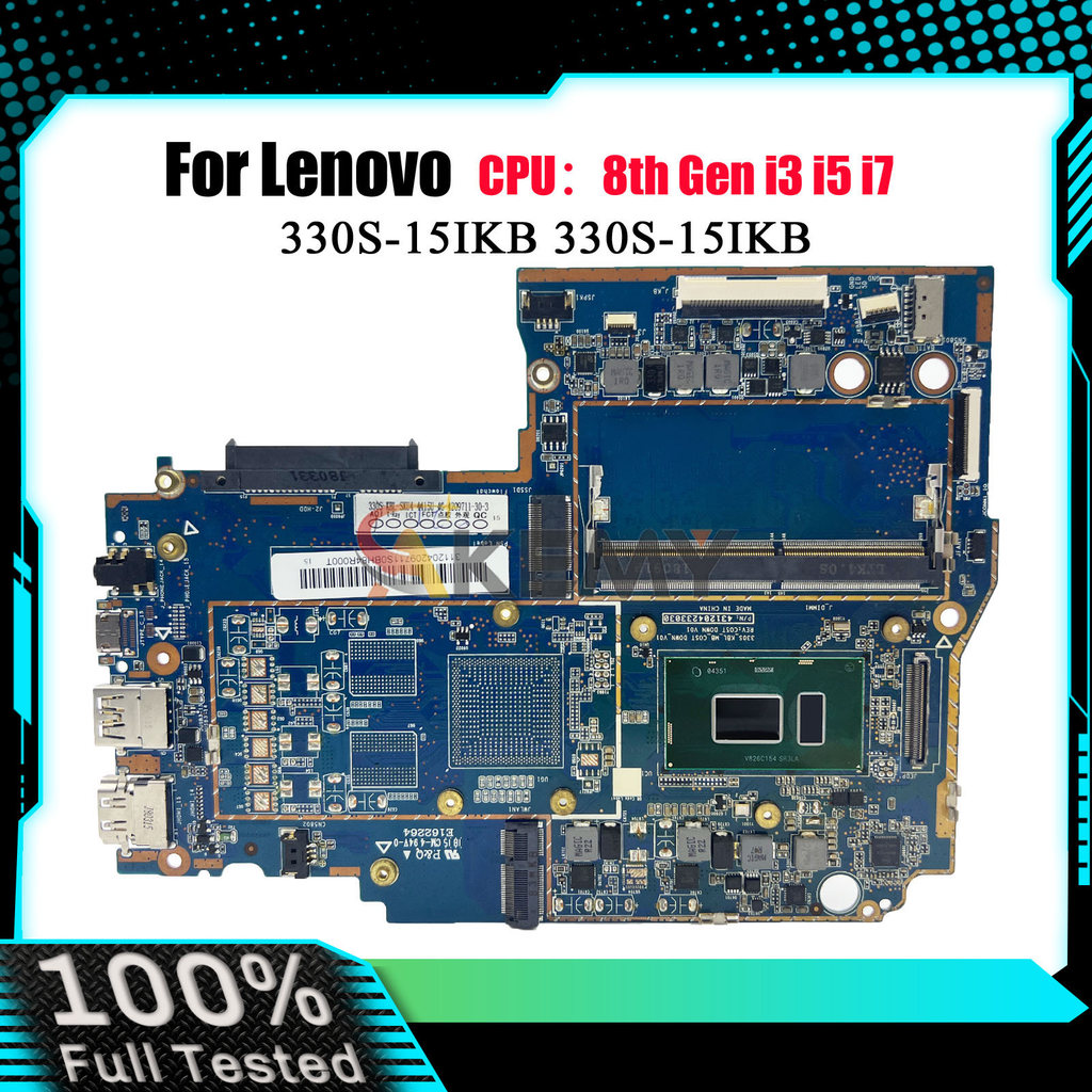 Laptop Motherboard 330S-15IKB For Lenovo Ideapad 330S-15IKB With I3 I5 I7 CPU 4GB RAM UMA 100% Fully