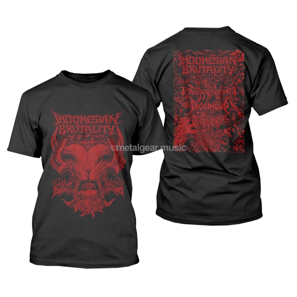 ORIGINAL  INDONESIAN BRUTALITY - SLAUGHTER BLACK TSHIRT
