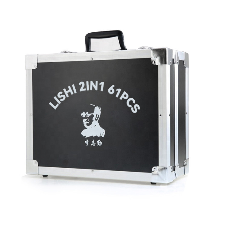 Genuine Lishi 2in1 Tool Set Customization 61 Pcs Car Lock Pick Decoder Locksmith Supplies Lock Picki