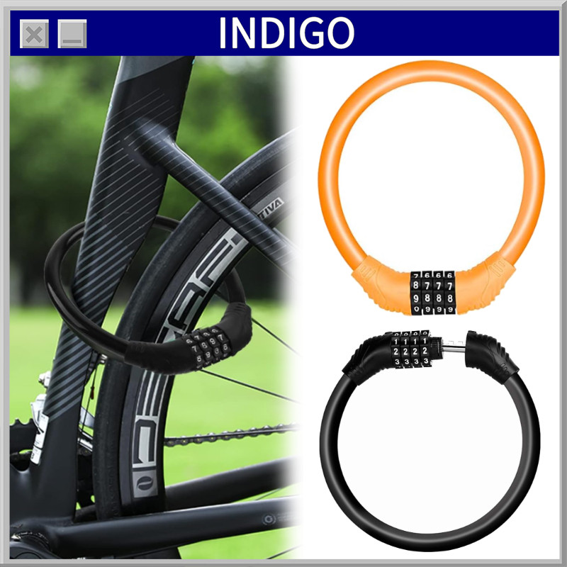 4 Digit Gembok Angka Panjang Kunci Gembok Sepeda Password Lock Gembok Pagar Angka Anti Maling