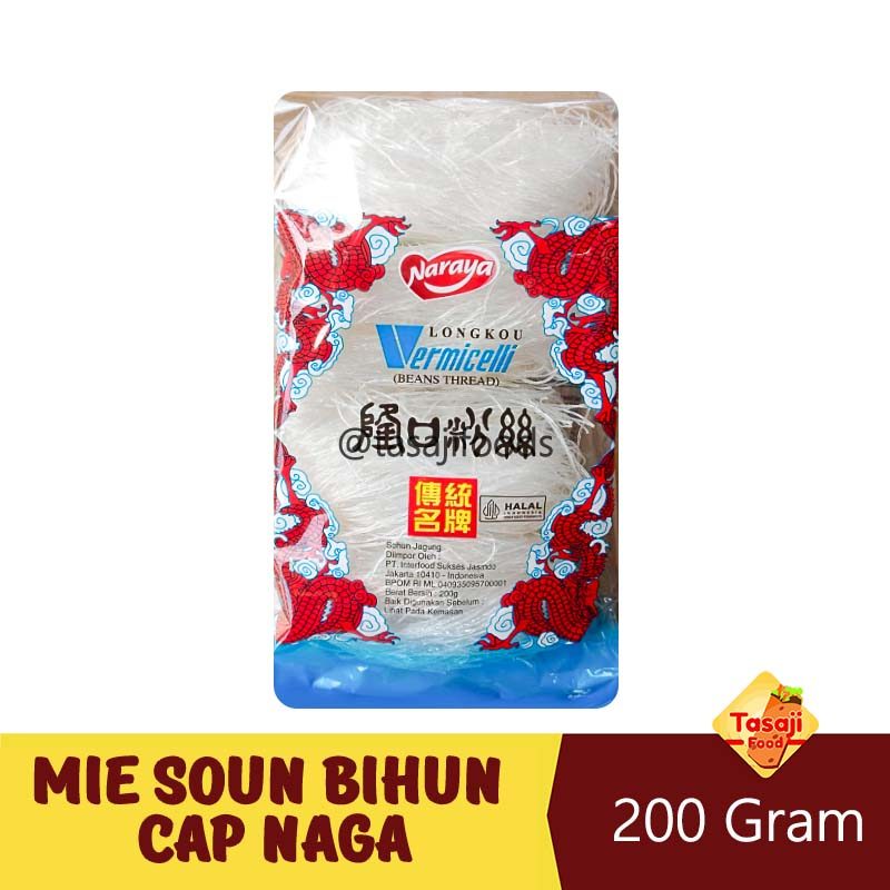 Mie Soun Cap Naga 200 gr Sohun Longkou Vermicelli Naraya - Kulakan
