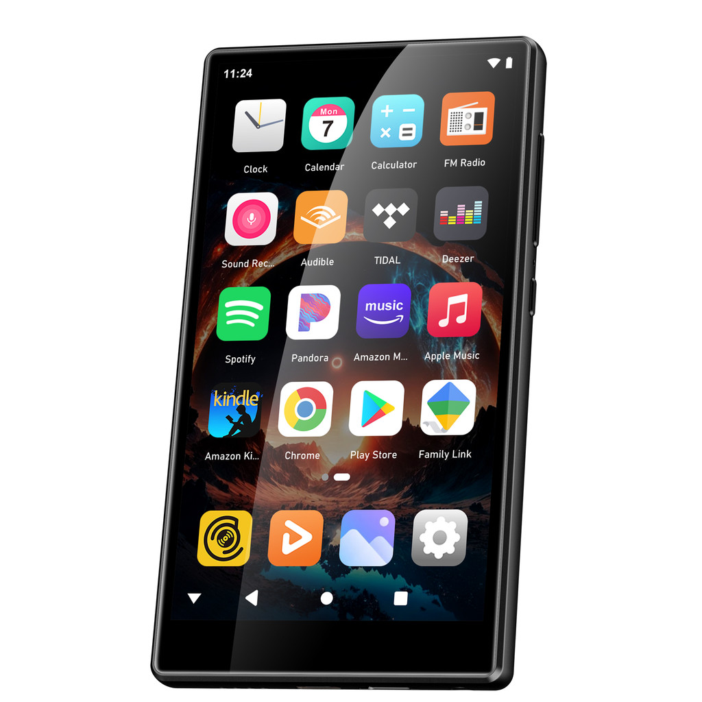 98GB MP3 player with Bluetooth and WiFi, 5-in Android 13 OS MP3 &MP4 player with  Spotify, Pandora m