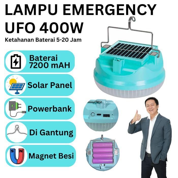 lampu led emergency ufo 400w /solar panel led/ lampu emergency gantung lampu  taman  outdoor lampu  